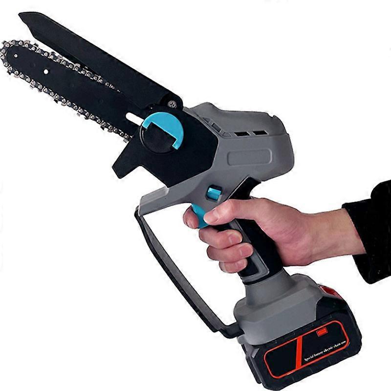 MIMIGO Cordless mini chainsaw, household chainsaw, felling and cutting tools, landscaping power tools, cordless chainsaw, small size and easy to carry