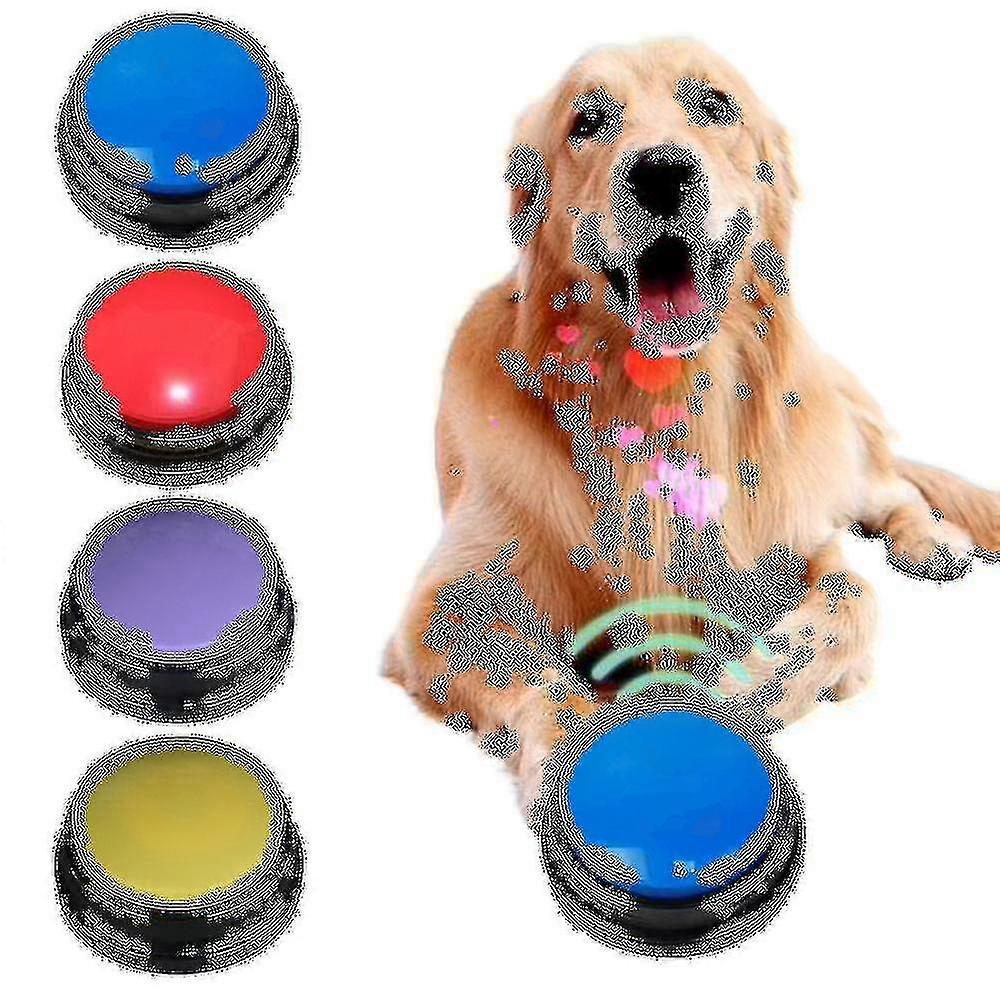 Botão de comunicação de animais de estimação gravando sounding voice box cão falando brinquedo
