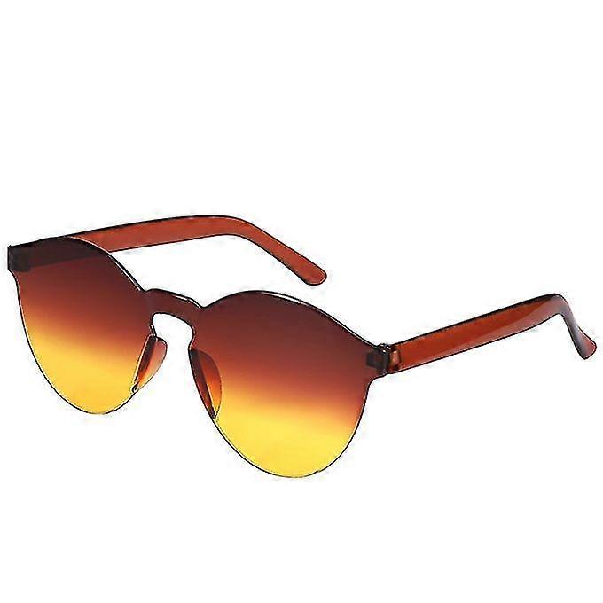 Rimless Lace Sunglasses Jelly Transparent Sunglasses