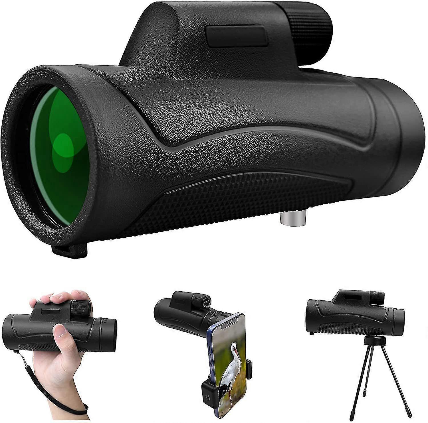10X42 High-Definition Monocular Telescope-black