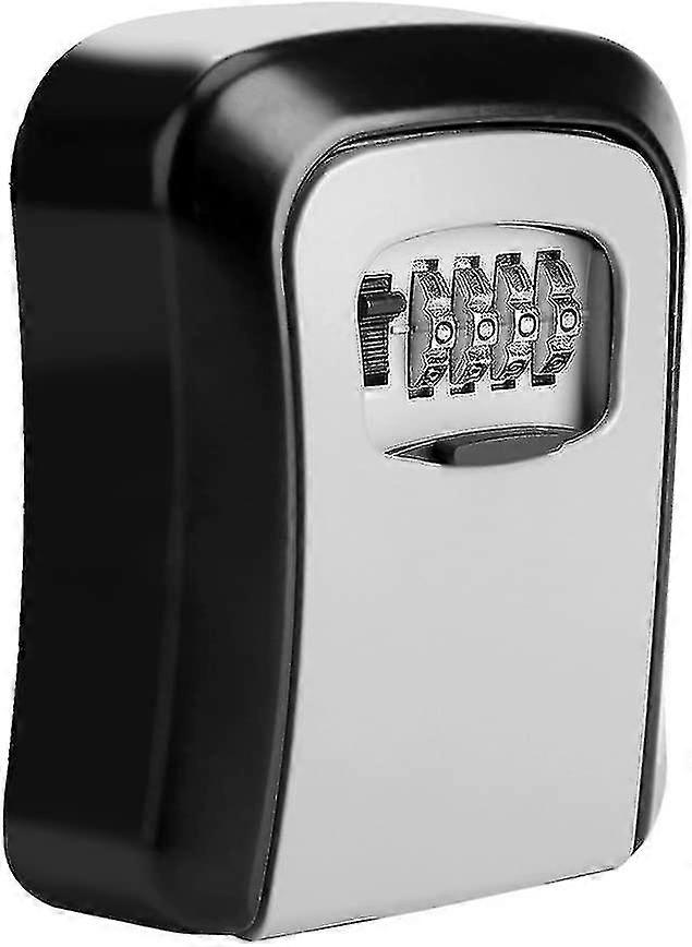 Key Lock Box 4 Digit Combination Wall Mount Key Safe Security Storage Box For Sharing Keys Securely Indoor