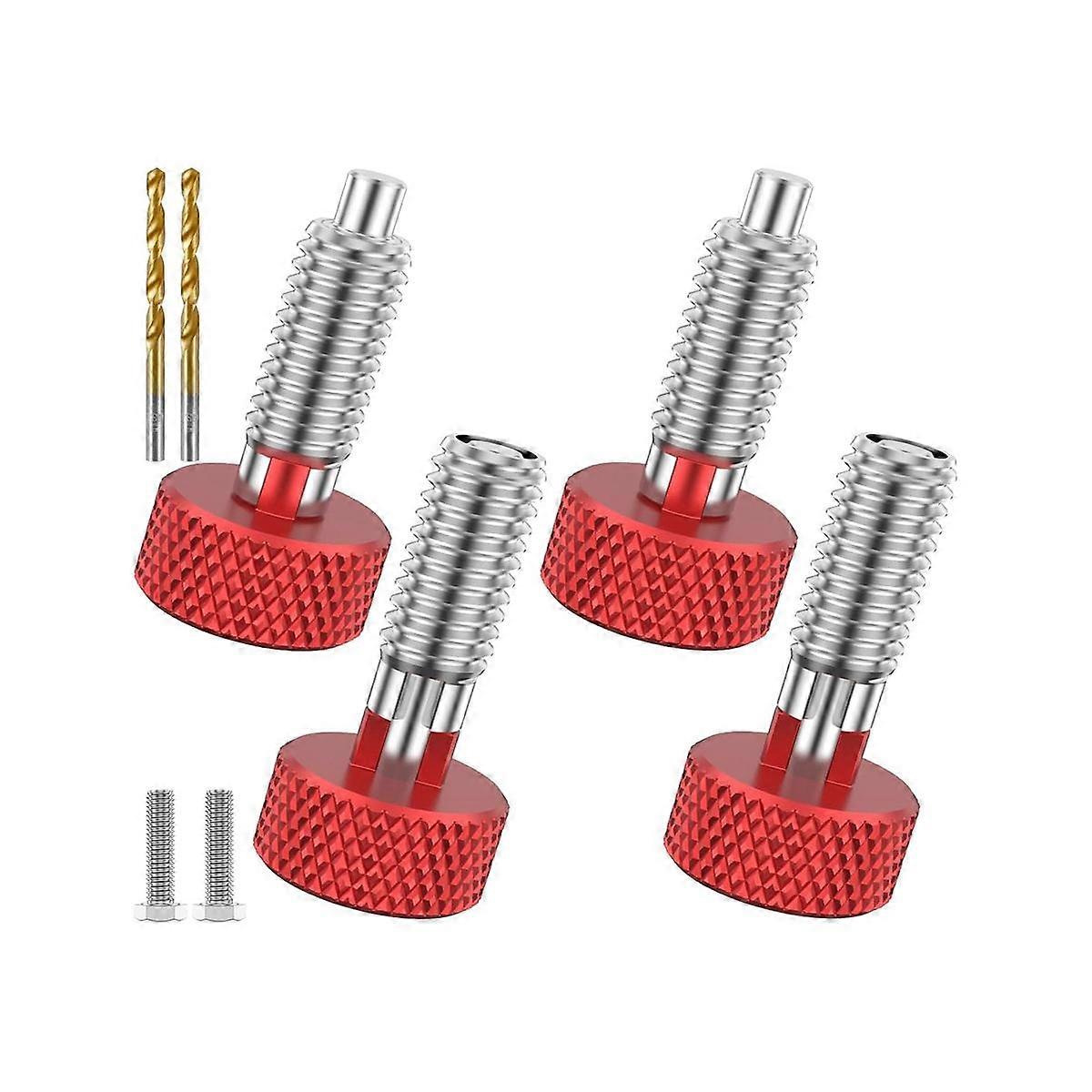 8PCS Handle Quick Release Pins Kit, Knurled Handle Stainless Steel Lock M6 Quick Release Pins for R