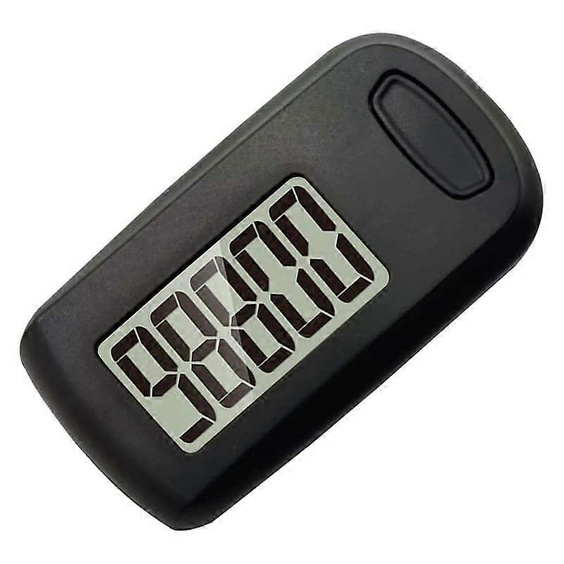 1Pcs Pedometer 3D Step Counter for Walking, Track Steps Portable Sport Simple Pedometer Lanyard, Si