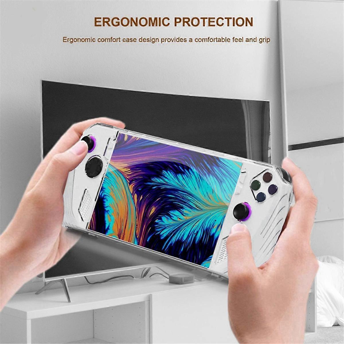 For Ally Handheld Transparent Full Cover Crystal CaseRog Ally Host Non- Protective Hard Case with S