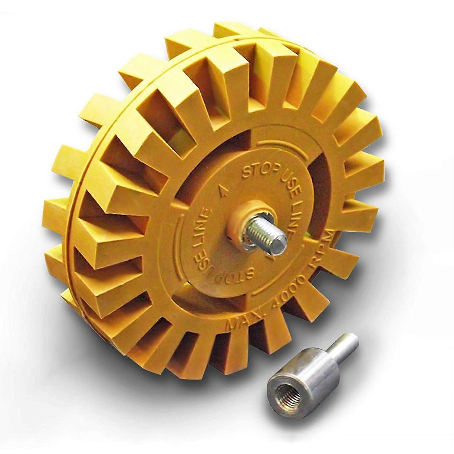 Decal Removal Eraser Wheel Tool Kit - Rubber Power Drill Attachment