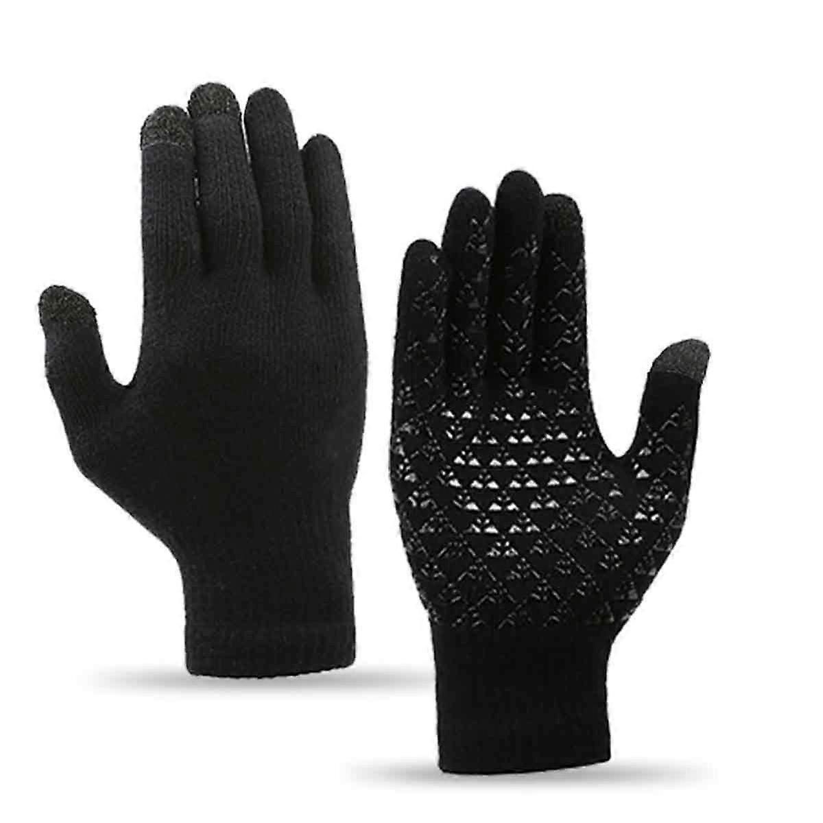 1PCSブラックアダルトウォームニットパッド入りグローブウィンターアウトドアスポーツエッセンシャル、マルチカラーオプション