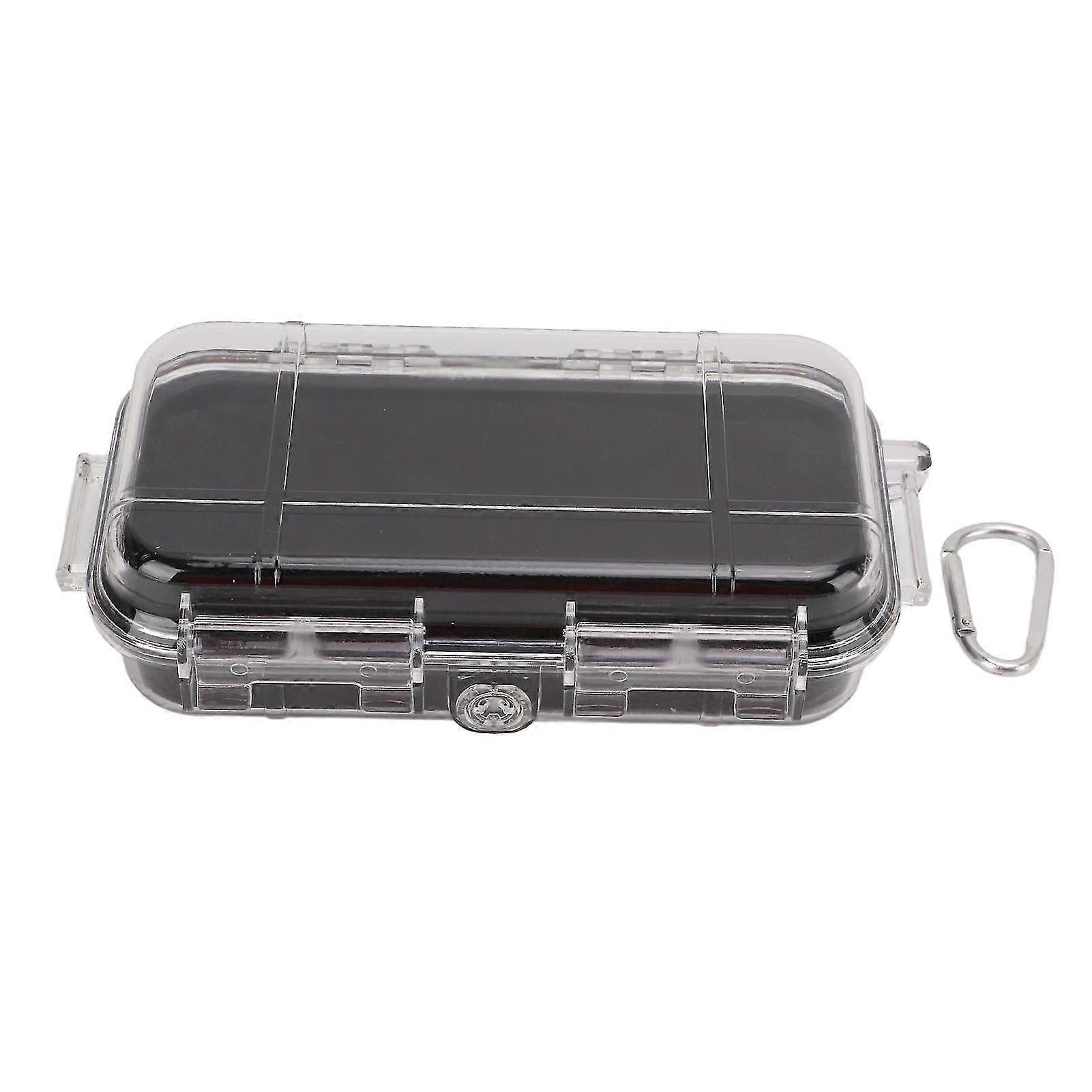 Waterproof Airtight Shockproof Box with Shock Absorption Liner - Large Transparent Plastic Case