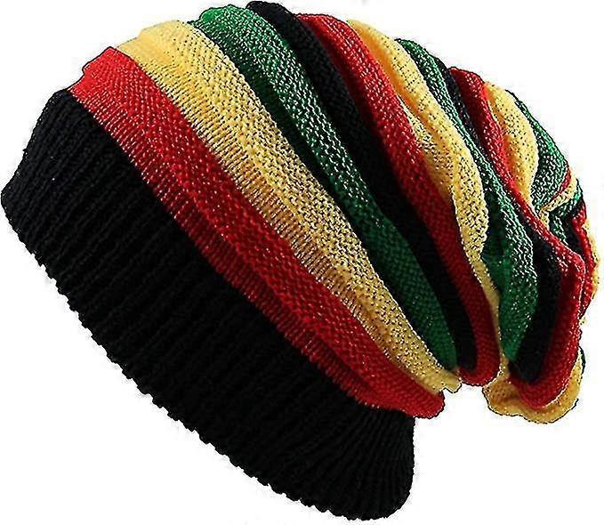 Striped casual knitted hat