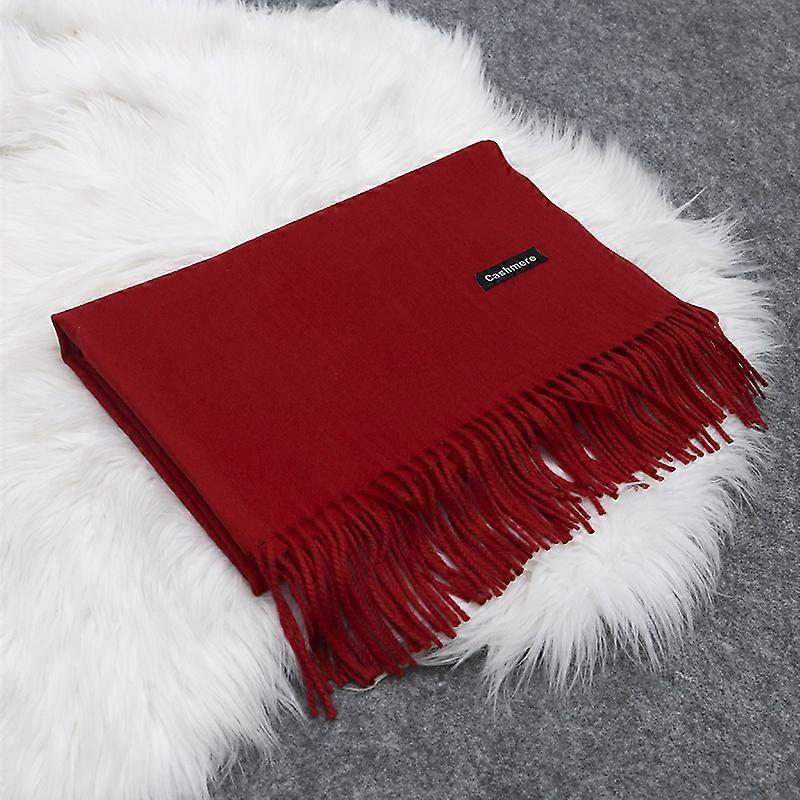 Women's Warm Long Shawl Winter Warm Large Scarf Camel