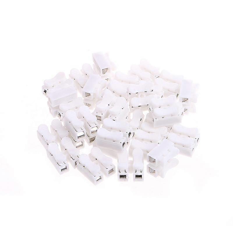 30 Pcs 2 Pins Electrical Cable Connector Ch2 Quick Splice Lock Wire Terminal