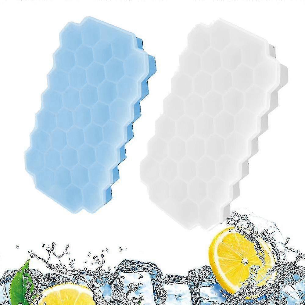 Ice Cube Trays, Flexible Ice Cube Molds With Lid, For Chilled Drinks, Whiskey & Cocktails High Quality