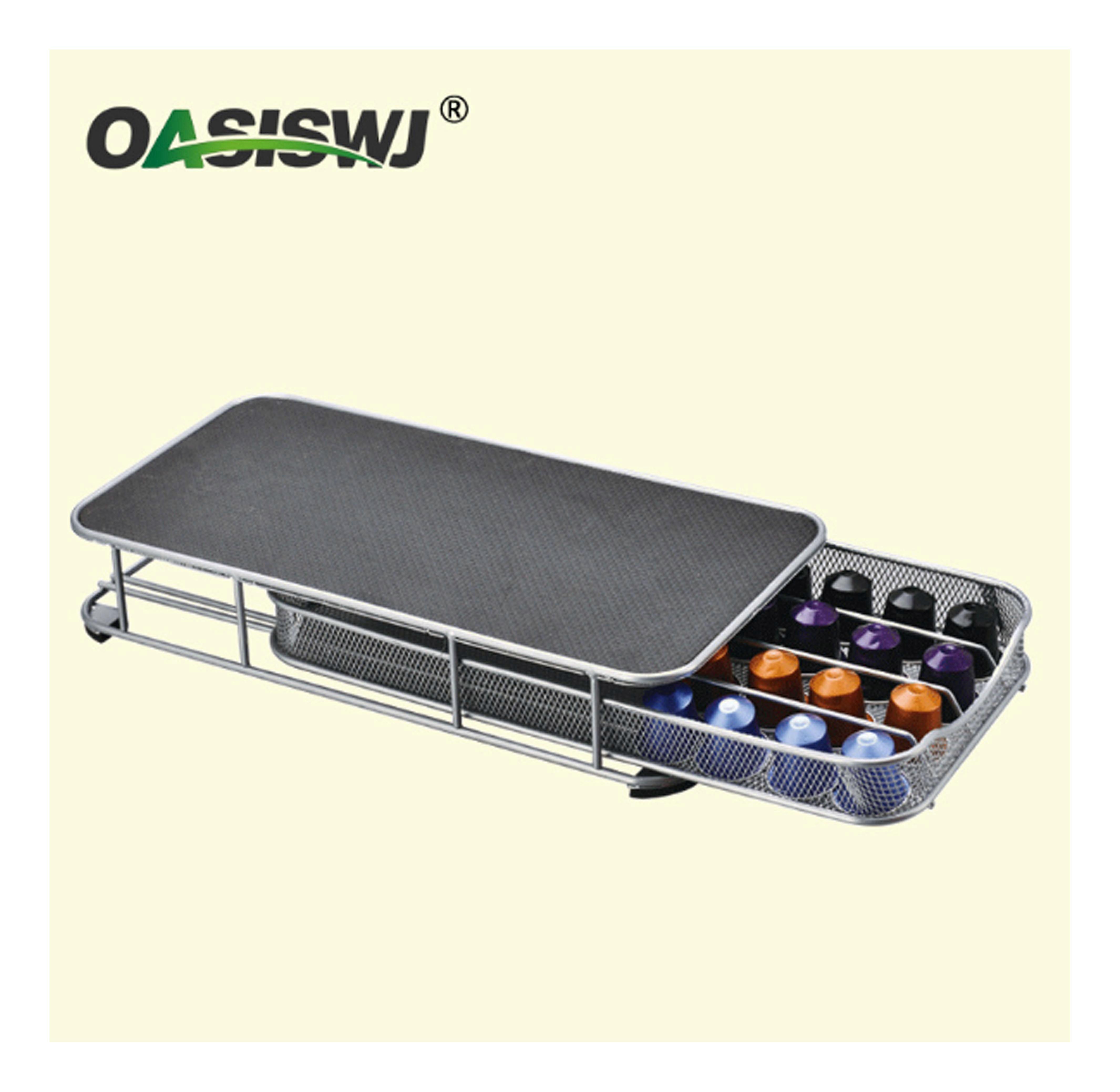 OASISWJ coffee machine base Nespresso coffee machine special base can hold 40 capsules