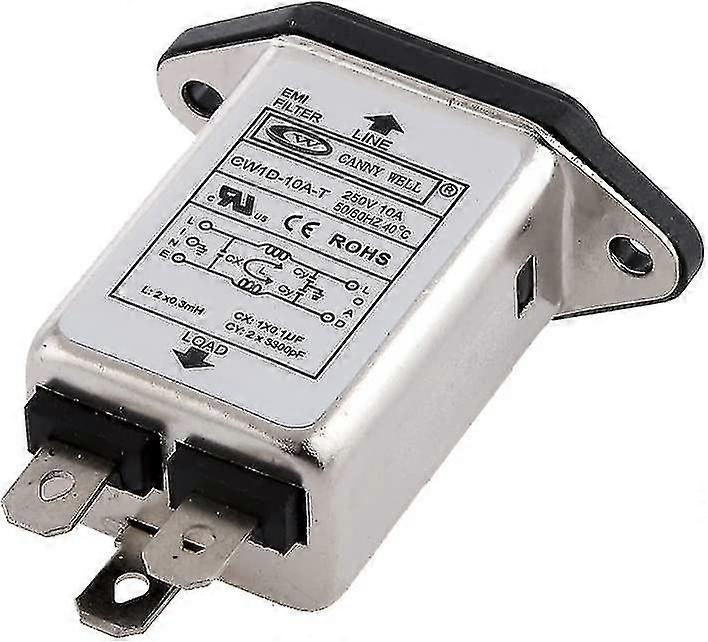 Cw1d-10a-t Noise Suppressor Power Emi Filter Panel Mount Power Line