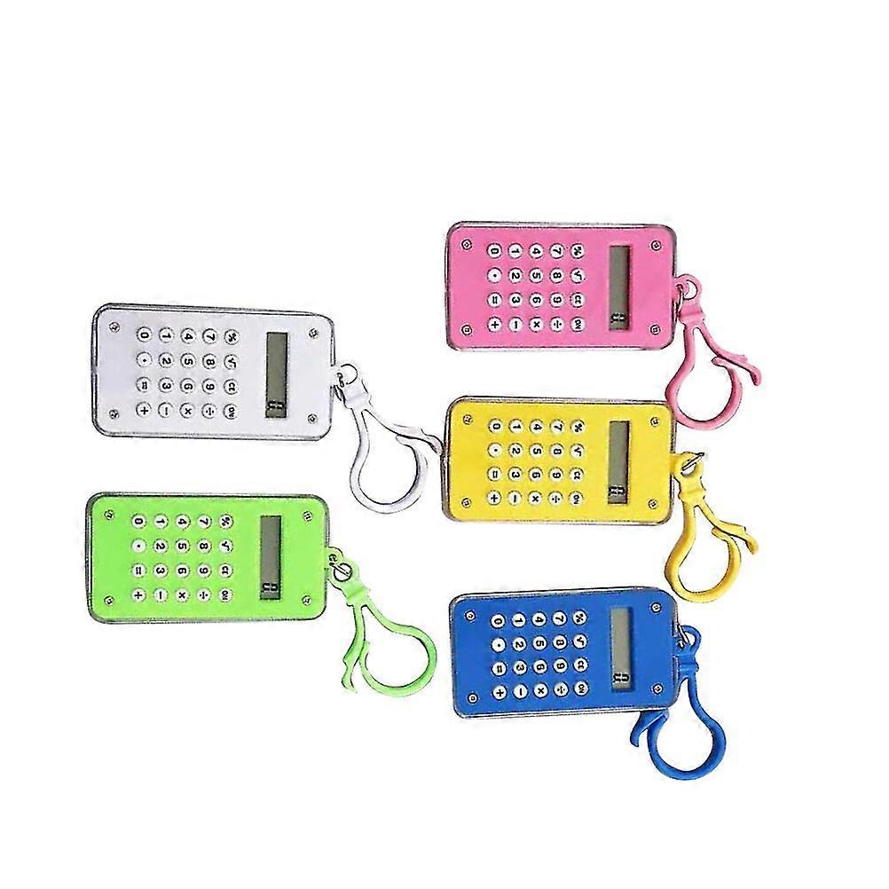 5pcs Creative Candy Color Reckoner Mini Calculator Simple Portable Mathematics Learning Stationary Ball Labyrinth Calculator For Primary School (rando