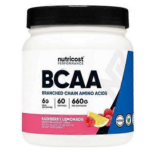 Nutricost BCAA Powder Raspberry Lemonade ,60 Servings