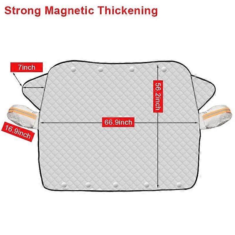 SEAMETAL Magnetic Auto Sunshade Cover Car Windshield Snow Sun Shade Waterproof Protector Cover for Car SUV MPV Front Windscreen