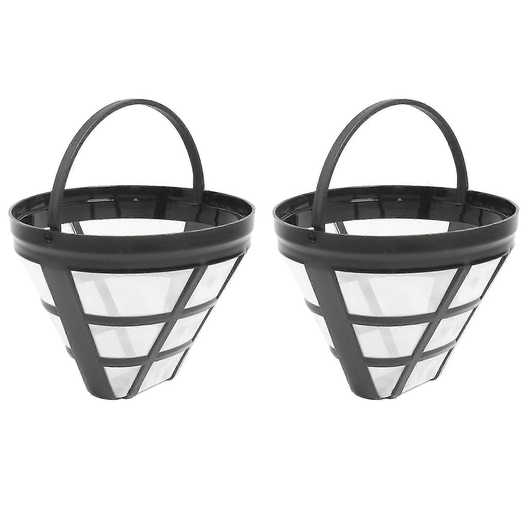 2pack No.4 Reusable Coffee Maker Basket Filter For Ninja Filters, Fit Most 8-12 Cup Basket Drip Cof