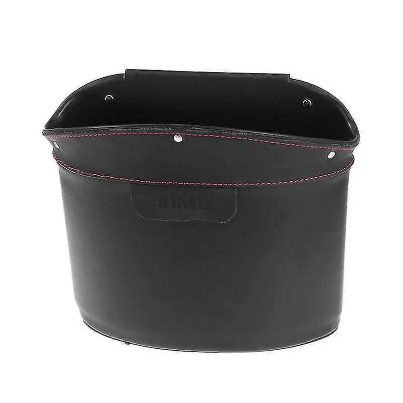 Abs And Leather Car Trash Can For Car Use-c