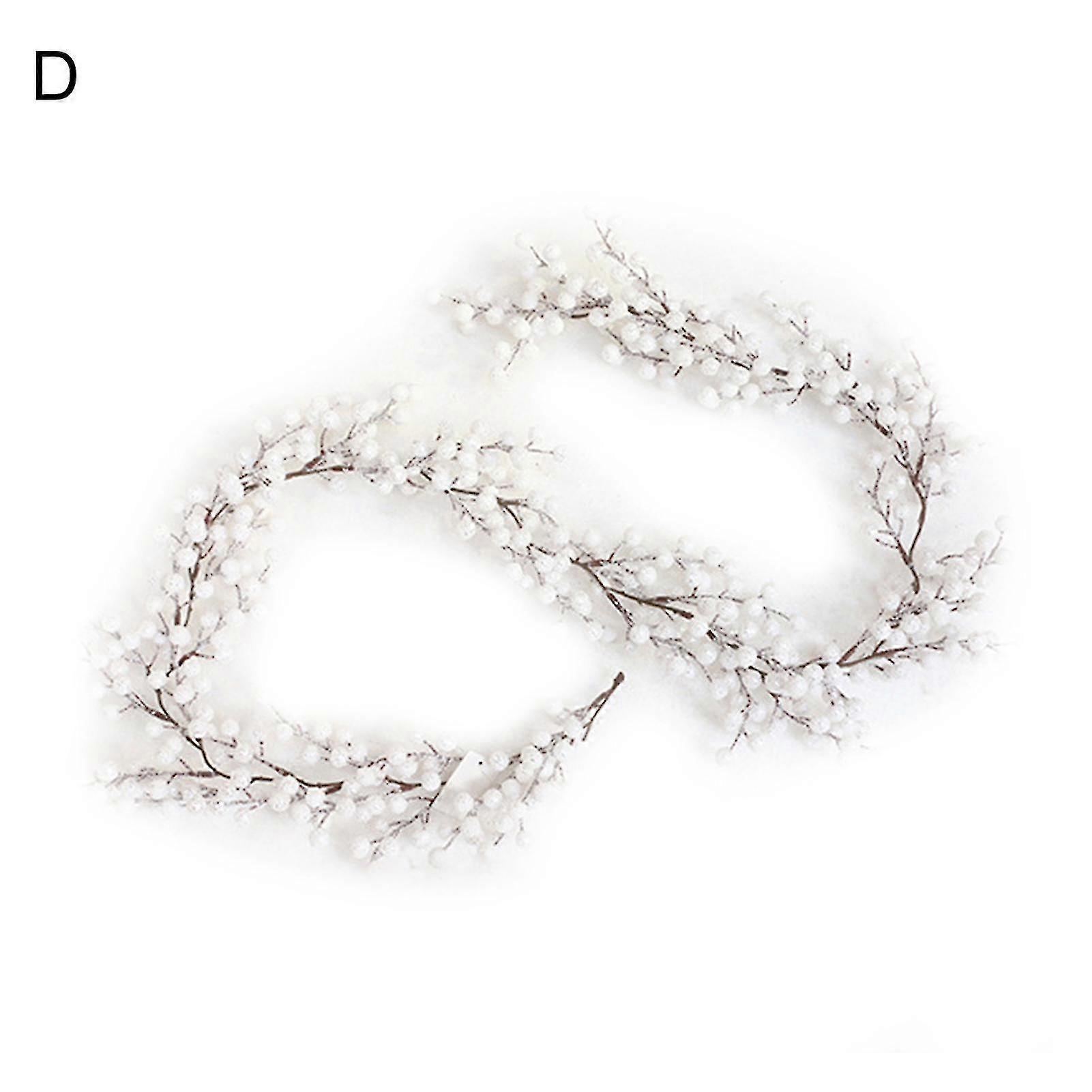 Wharick الاصطناعي بيري إكليل طبيعي زاهي المظهر مزين عيد الميلاد إكليل التوت الأحمر