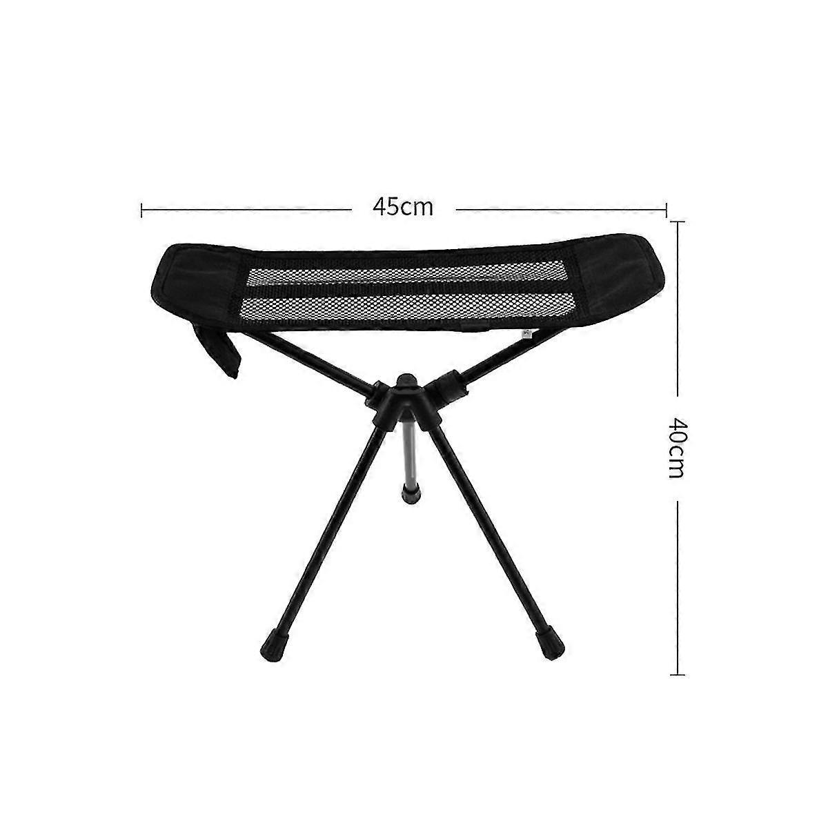 Outdoor Folding Moon Chair Dual- Tripod Footstool Aluminum Alloy Footstool Lazy Footstool Convenient Footstool