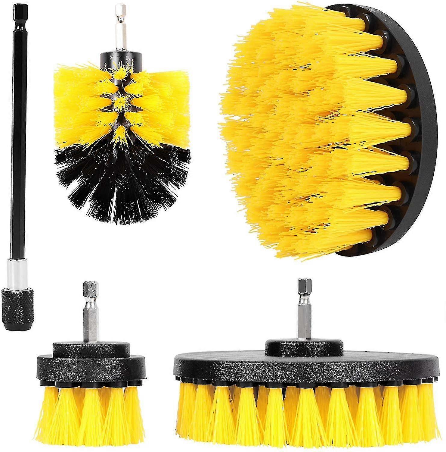 5pcs Brush Attachment Drill, Drill Brush For Scrubber Cleaning Brush
