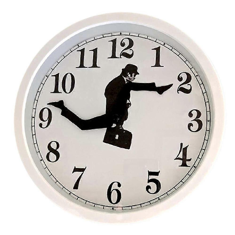 Creative Mute Clocks Monty Python Inspired Silly Walk Wall Clock Home