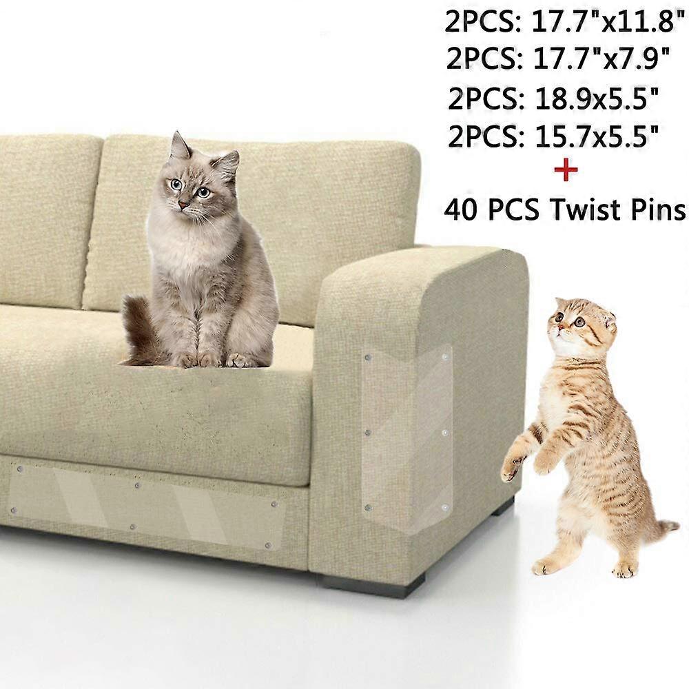 Cat Anti-scratching Protector - Pet Protector Scratch Guards Furniture Protector with Pins for Protecting Furniture Sofa, Couch, Chair