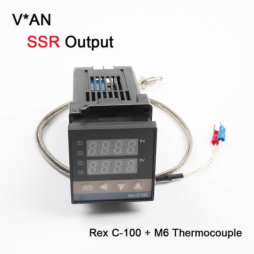 Mutil-Input Economical Digital PID Temperature Controller K type Input solid state Relay SSR relay Output REX C100 Rex-C100