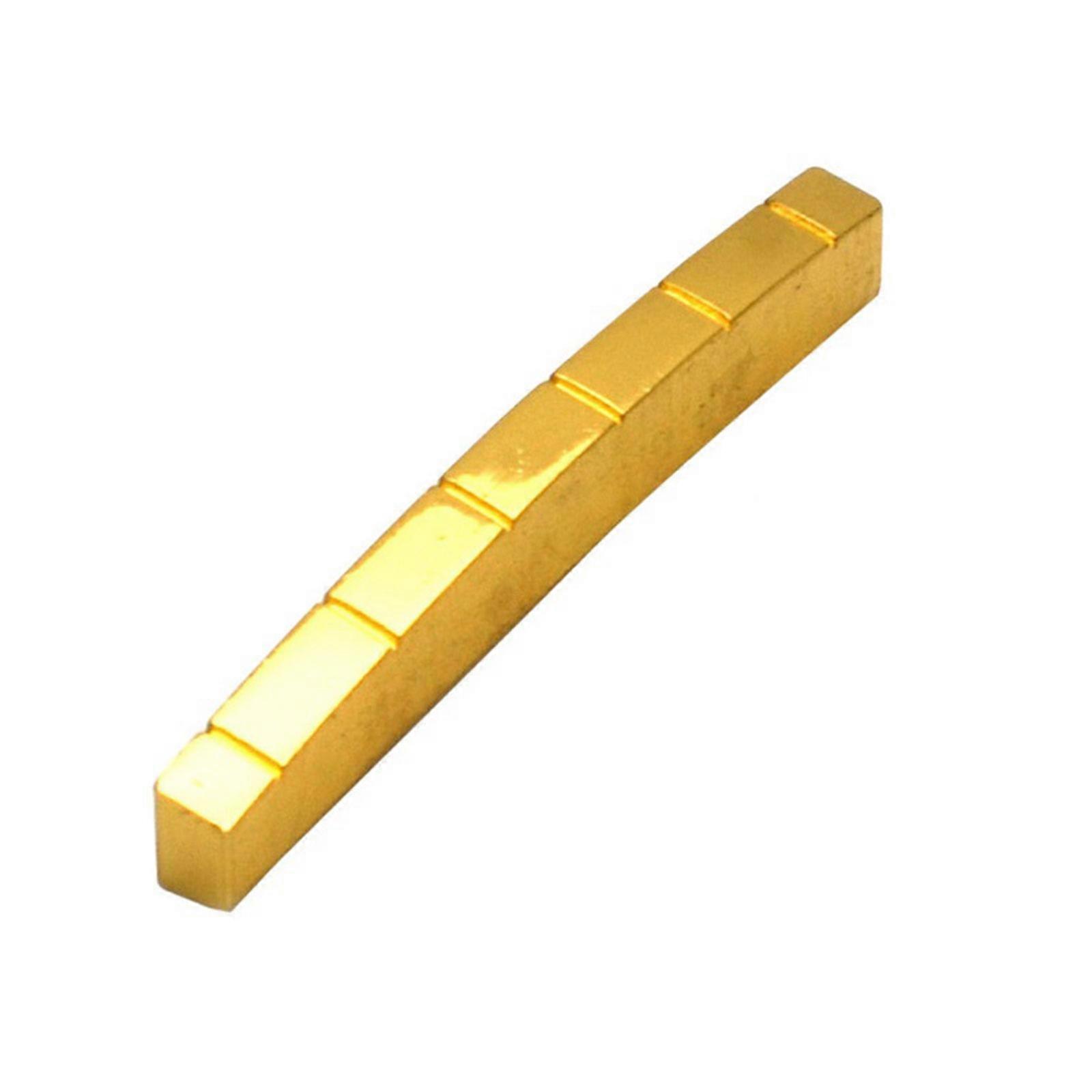 1Pc Adjustable 6 String 42mm/43mm Durable Pre-slotted Brass Slotted Guitar Nut