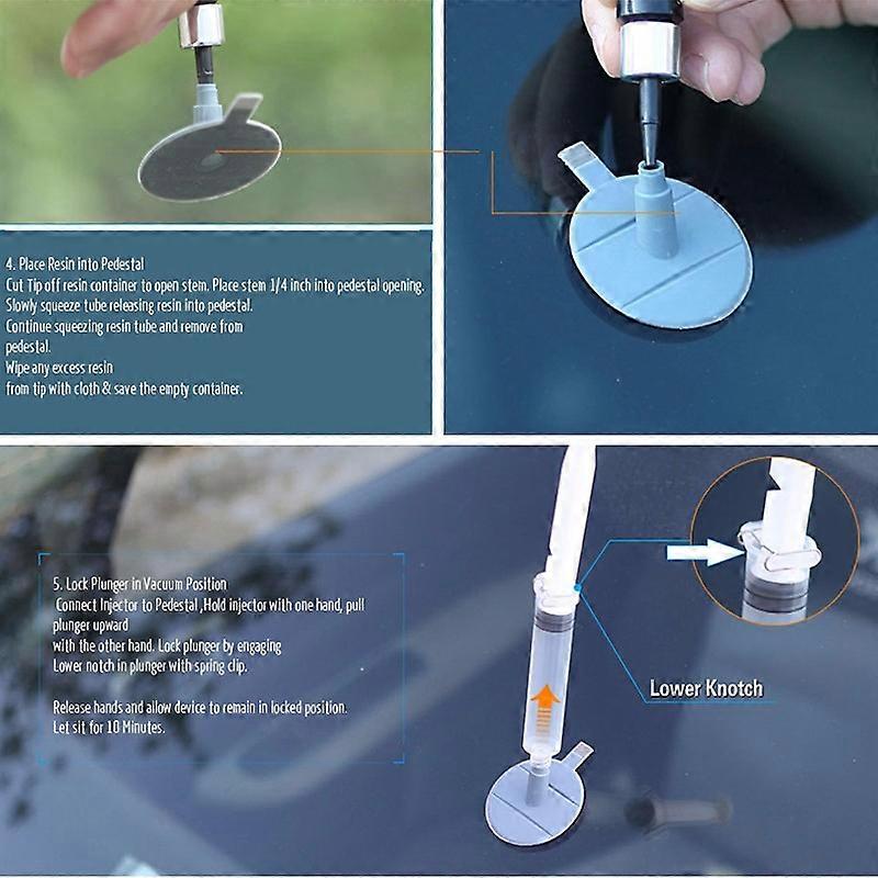 Geartronics DIY Windshield Repair Kit - Fix Bullseye Rock Chips & Cracks - USA Ship