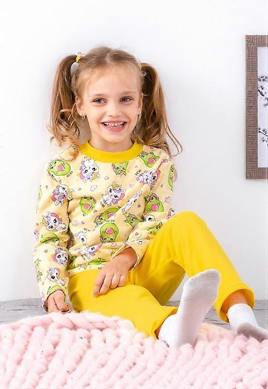 Indumenti da notte (Ragazze 4+) – Set di due pezzi traspirante e accogliente, mezza stagione, HC 6076-024-5-1