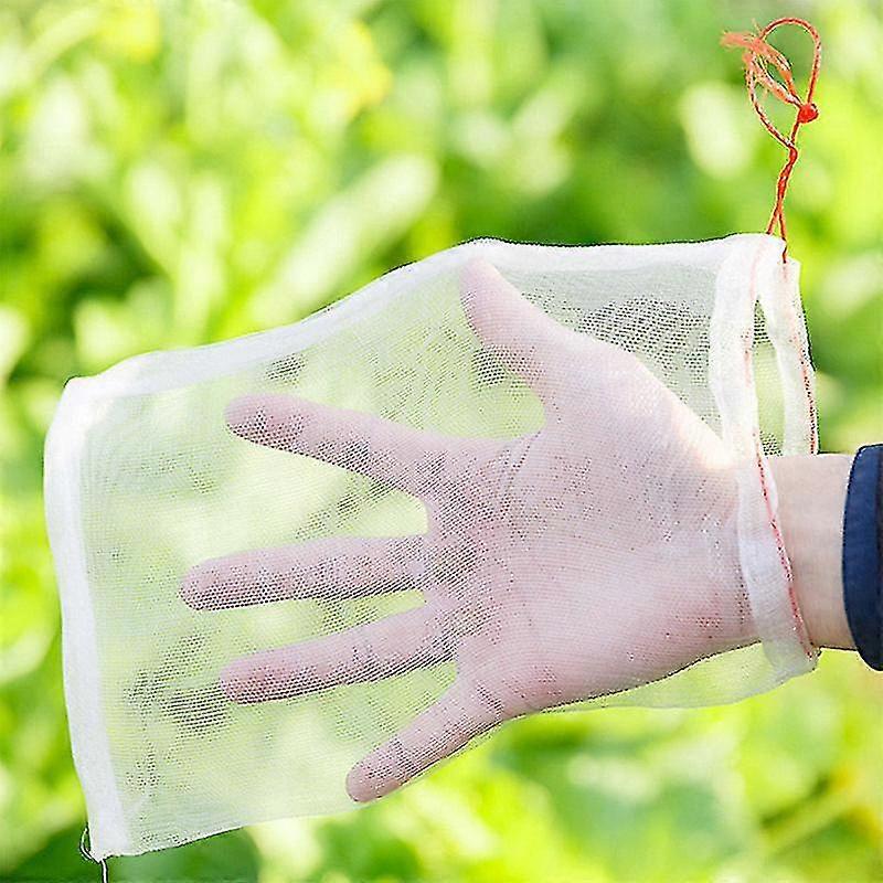 1/5/10/20/50/100pcs 庭の植物の果物の保護の網の網の袋の抗虫の害虫の鳥の保護者に対して
