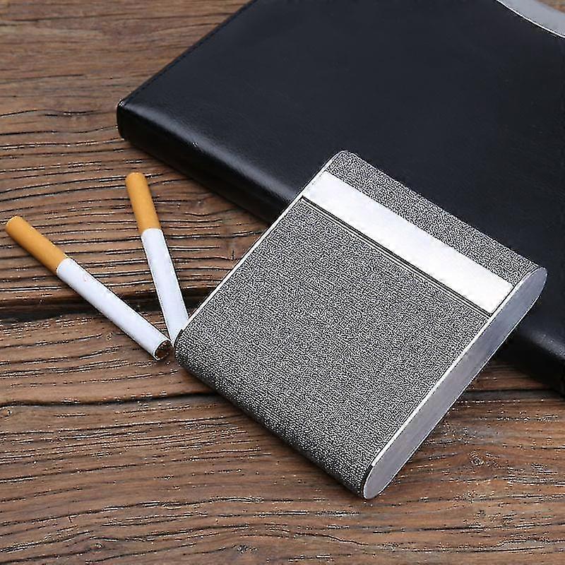 Stainless Steel Cigarette Case With Magnetic Closure, 20 Cigarette Case, Business Cigarette Case