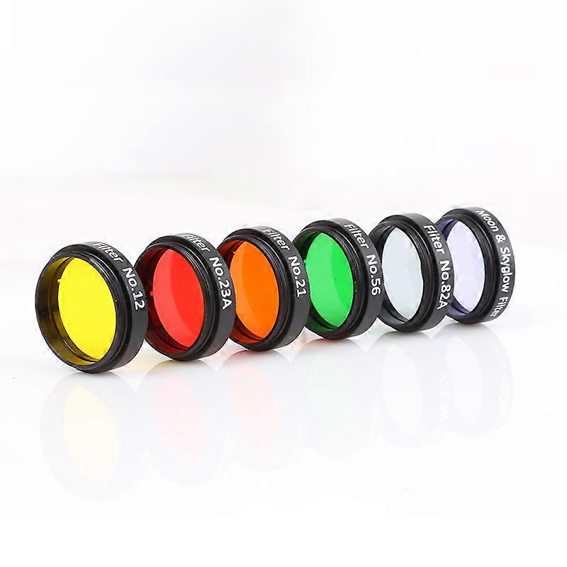 Eyepiece Filter Astronomical Telescopes Ocular Lens Planets and Nebula Filter Moon skyglow 6color selection 1.25 inch