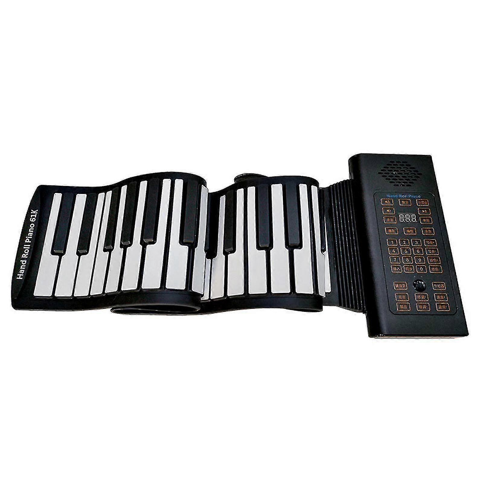 Portable 61/88 Key Roll-up Piano, Built-in Speakers And Rechargeable Battery For Beginners And Professionals -bba