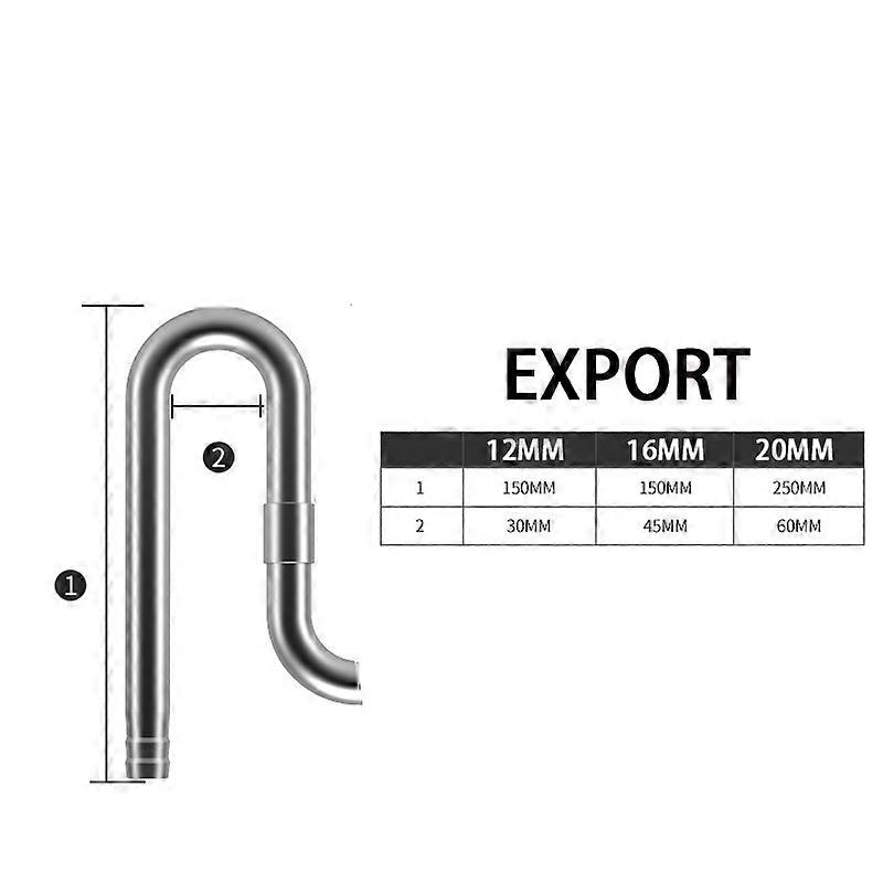 Fish tank inlet and outlet filter stainless steel tube extendable ...