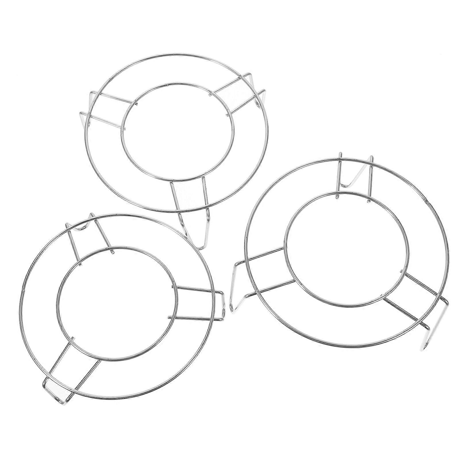 3pcs Stainless Steel Steaming Rack Round Steamer Rack 3-leg Steaming ...