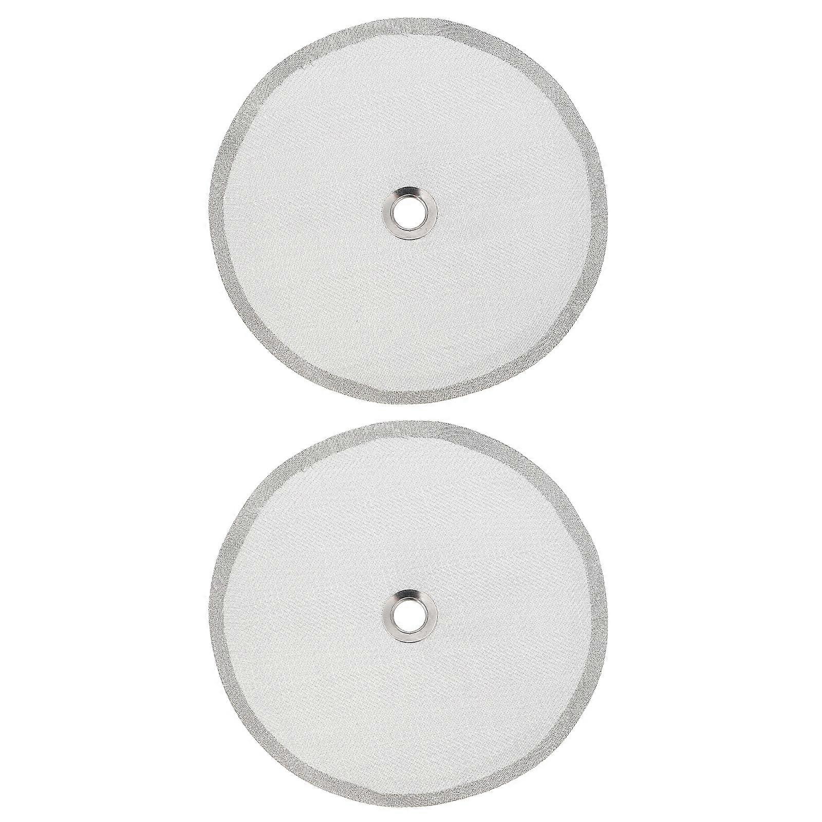 2pcs Tea Makers Mesh Filter Stainless Steel Filter Mesh Coffee Press Screen