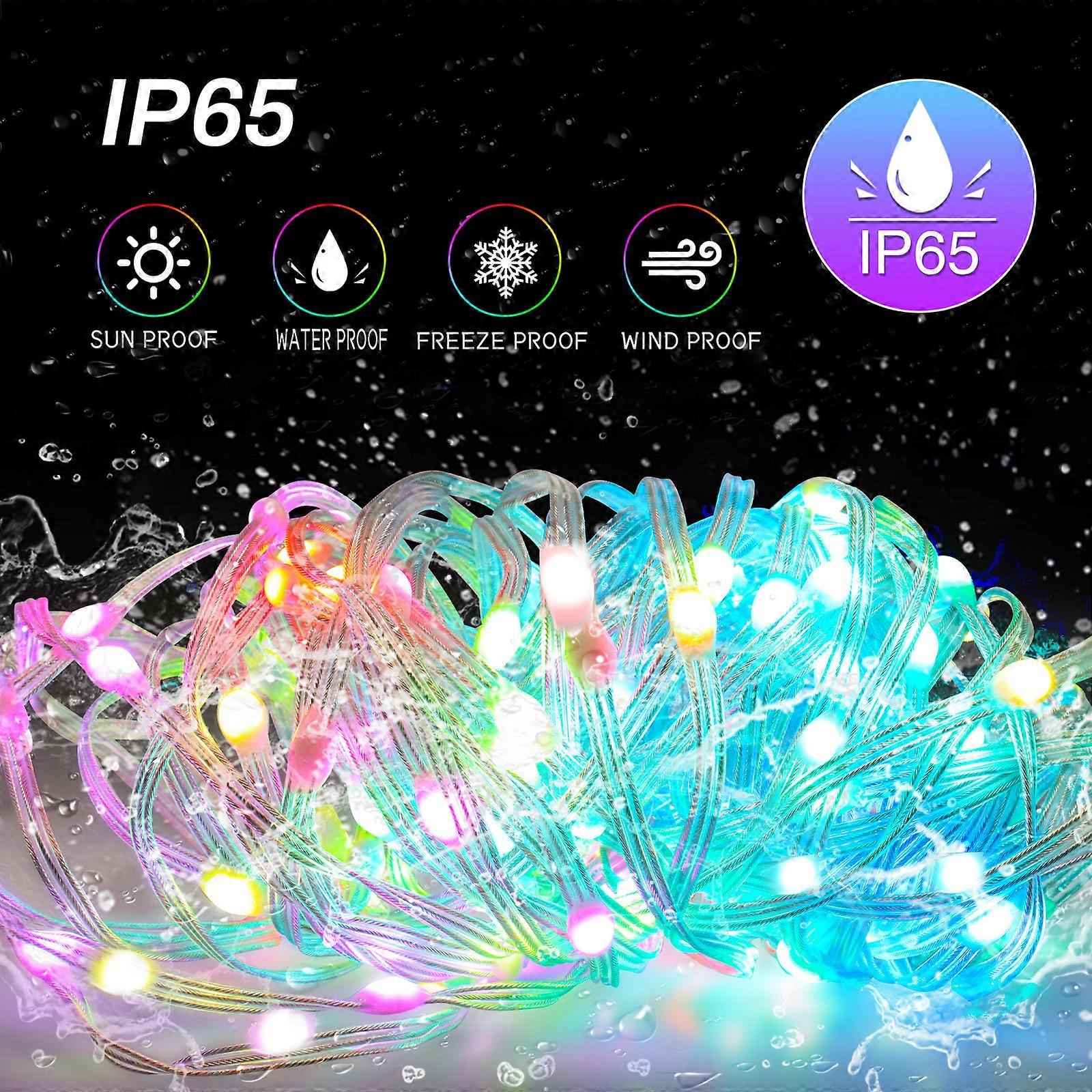 200LED Outdoor String Lights, 25M/8Modes,Waterproof PVC