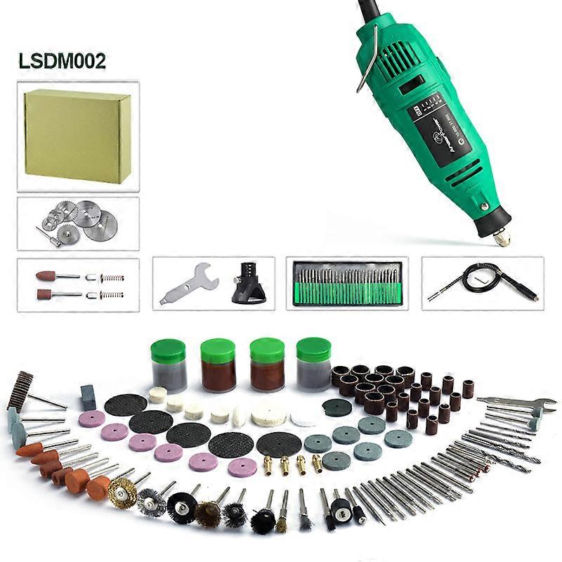 180W Mini Grinder Dremel Electric Drill Rotary Tool 5 Variable Speed Engraving Pen Diy Drill For Grinding Polishing Rust Removal
