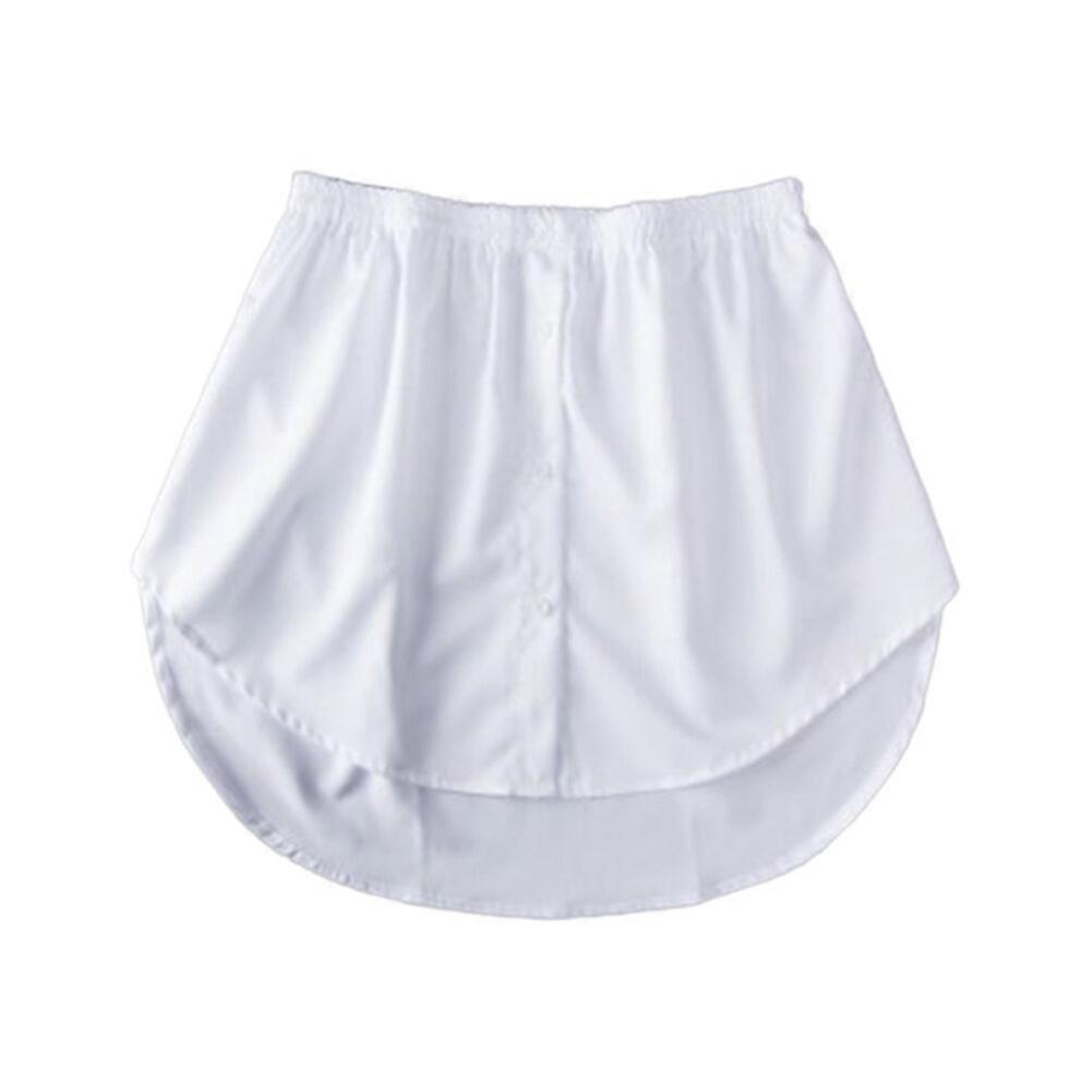Adjustable Women's Shirt Extender Skirt For Layering, Fake Top Lower Sweep, Various Colors And Patterns