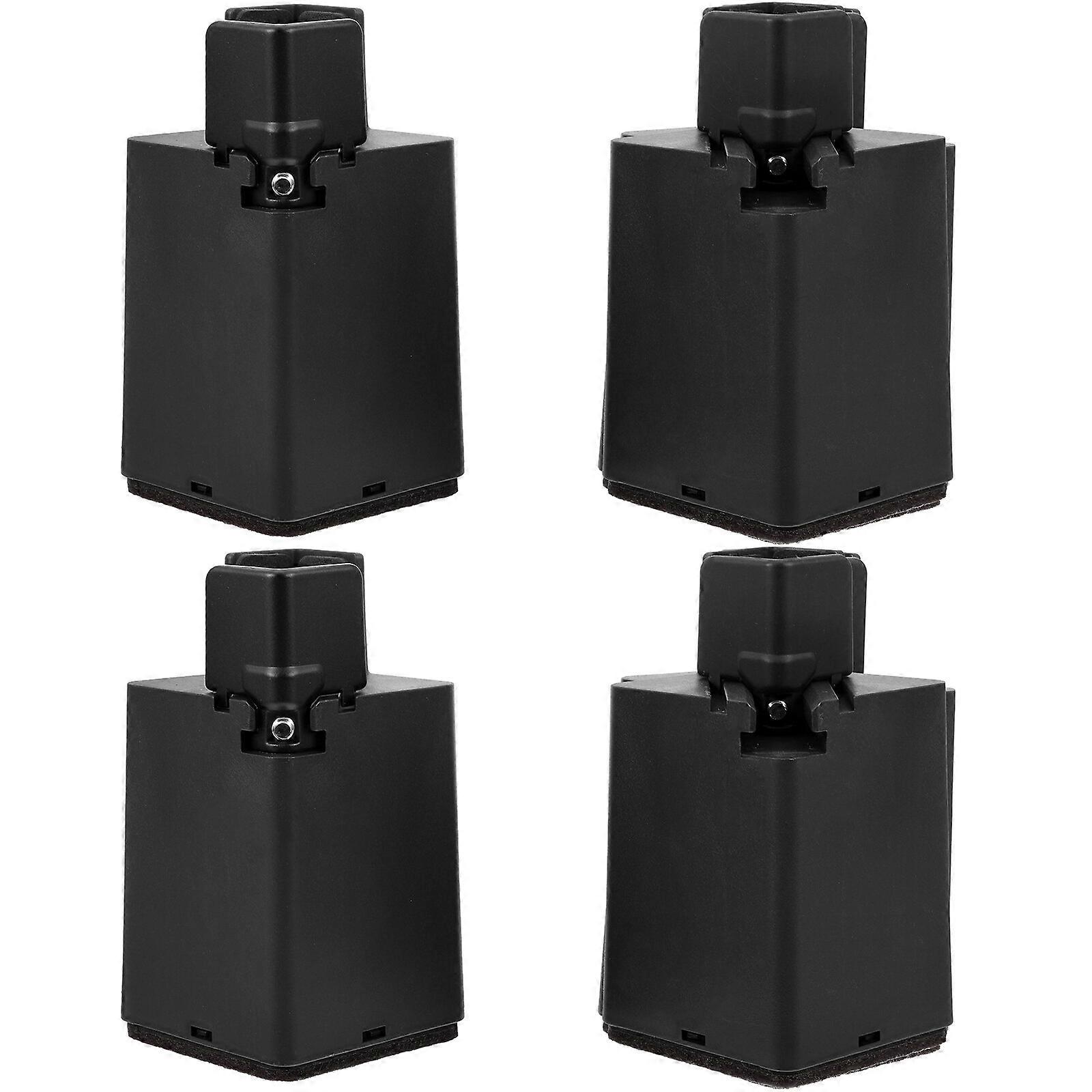 4pcs Adjustable Furniture Risers Table Foot Pads Heightening Support Pads Bed Risers