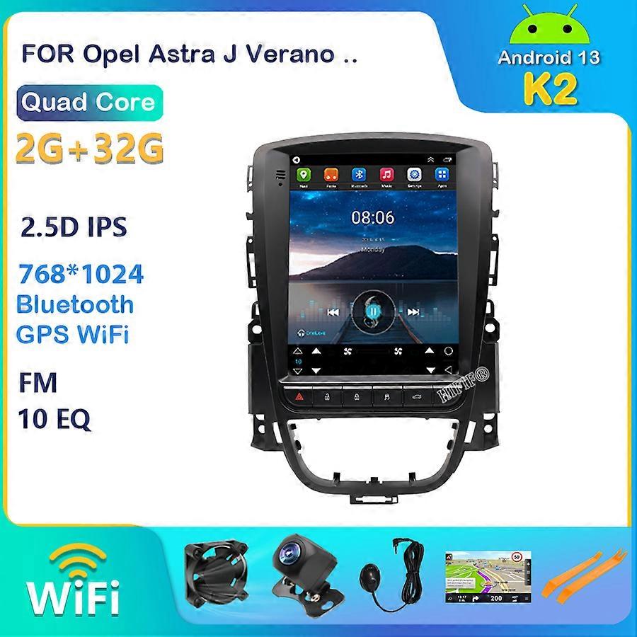 Car Android 13 Multimedia Radio Player For Opel Astra J Verano 2009 2010 2011 2012-2015 Gps Navigation 2din Stereo Video 4G WIFI