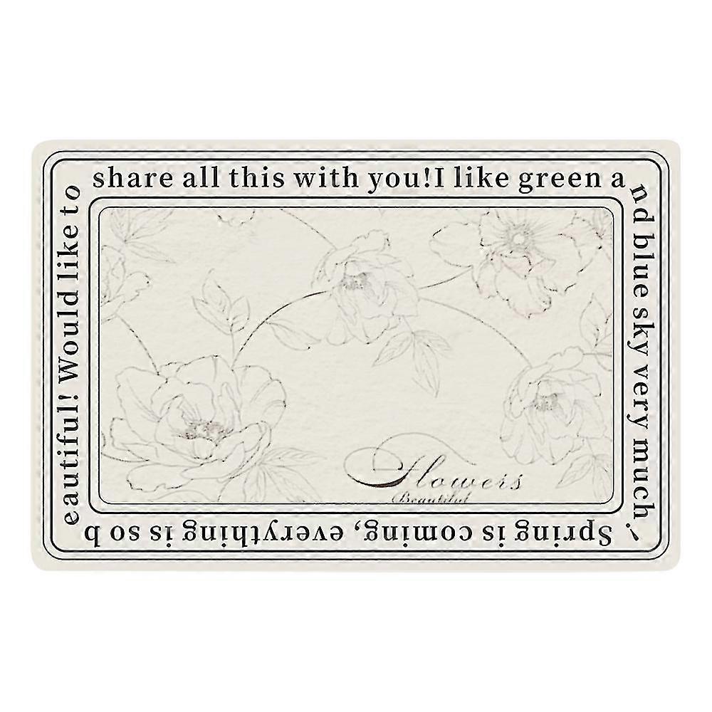 Anti Fouling Bathroom Carpet With Super Absorbent Fast Drying Rubber Backing