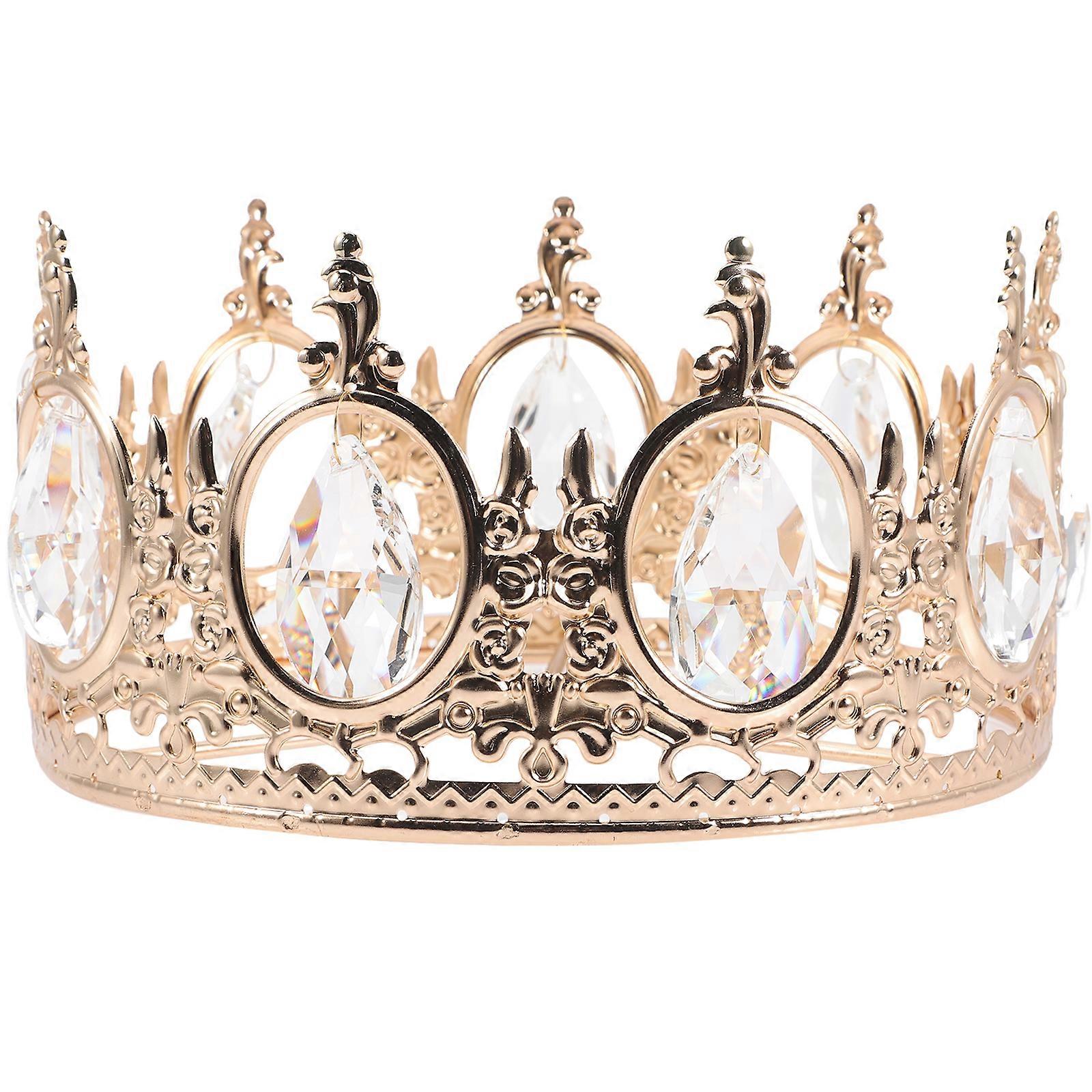 Ceiling Light Accessory Pendant Light Crystal Decoration Table Lamp Crown Ornament