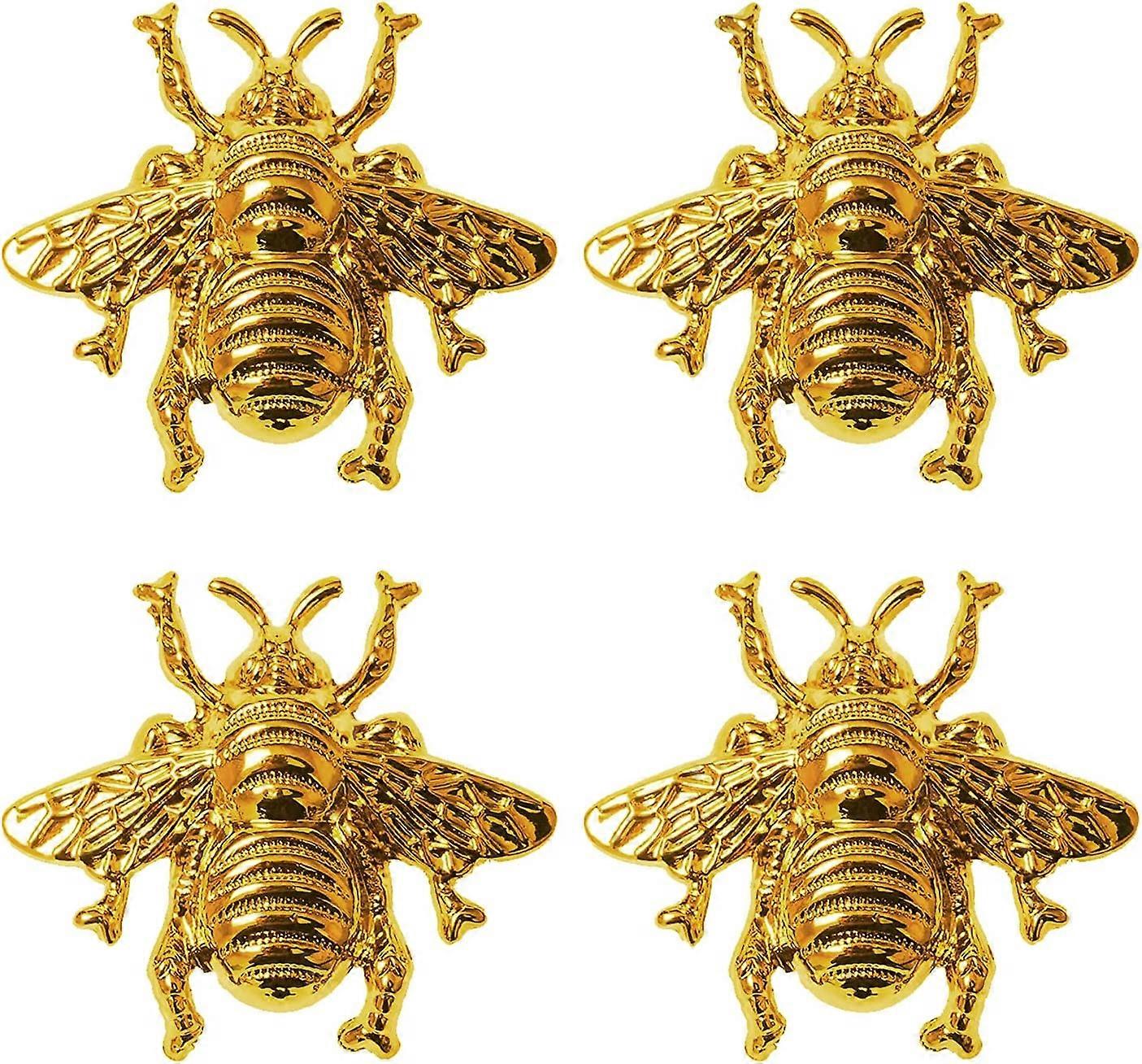 2023 - 4pcs drawer handle cabinet handle door handle cabinet handle with screws golden bee handle