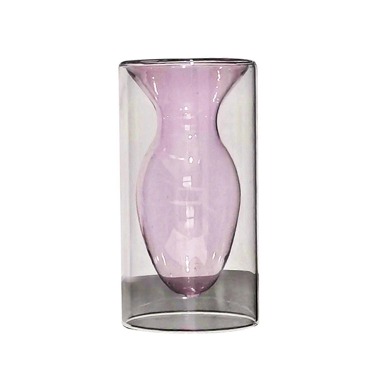 Retro Glass Vase Nordic Flower Arrangement Hydroponic Container Multipurpose Elegant Aromatherapy Bottle for Home Decoration
