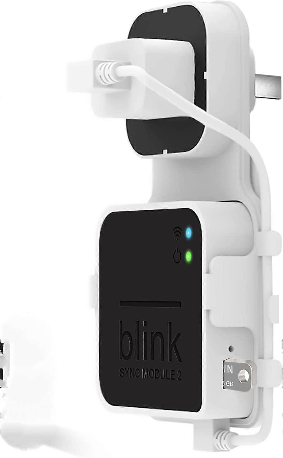 Montaggio a parete con presa da 5 pezzi per modulo Blink Sync 2, risparmio di spazio e supporto per staffa di montaggio facile da spostare per telecamera di sicurezza per interni per esterni Blink (Blink Sync Mod