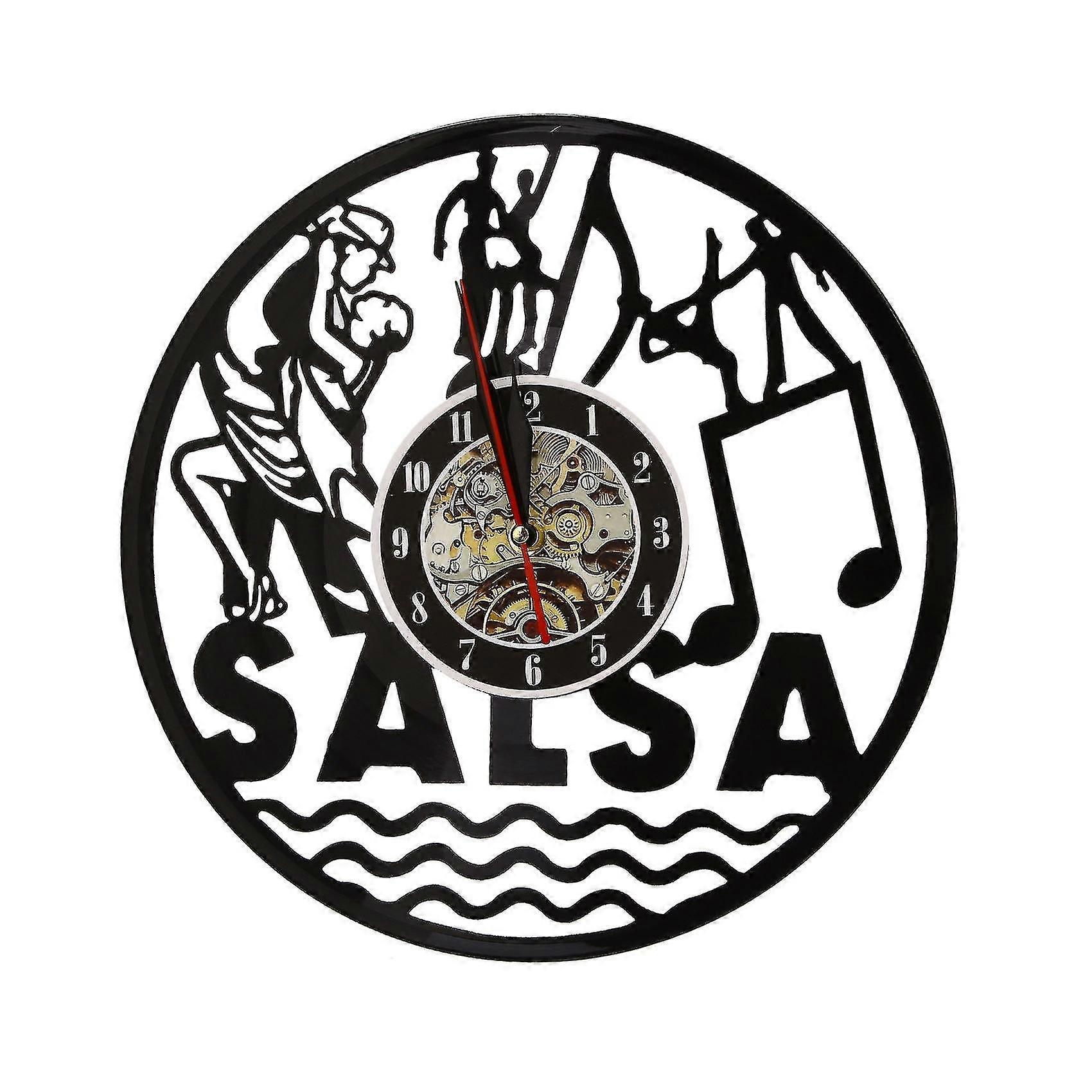 Vinyl Record Wall Clock Ballroom Decorative Dancer Gift Wall Clock