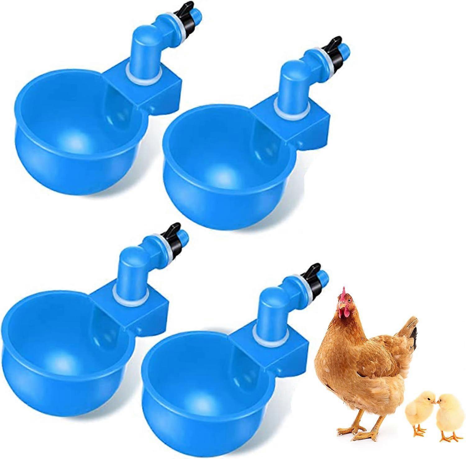 piece, chicken drinker, automatic chicken drinker, automatic poultry drinker, blue plastic drinker, poultry watering tool, suitable for chickens, duck